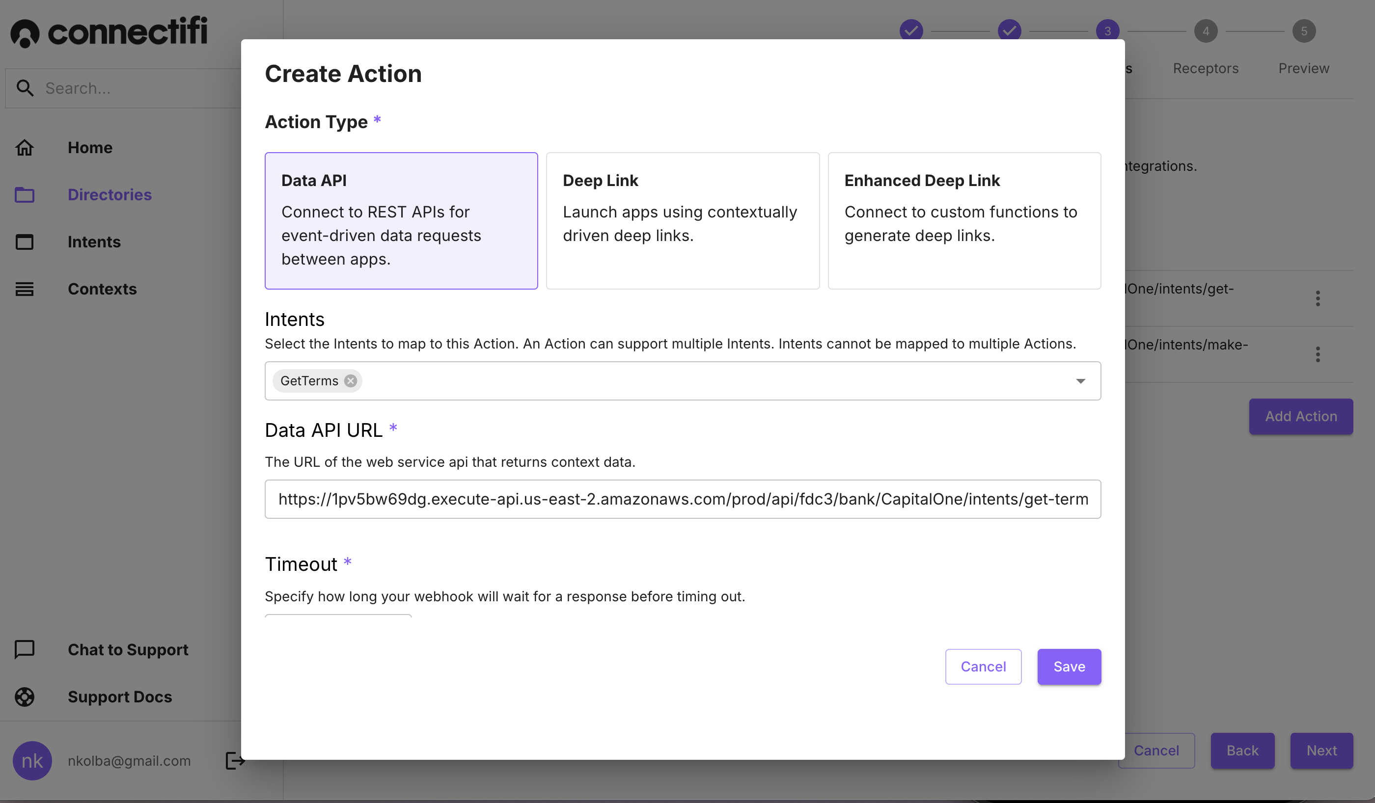 Action Configuration