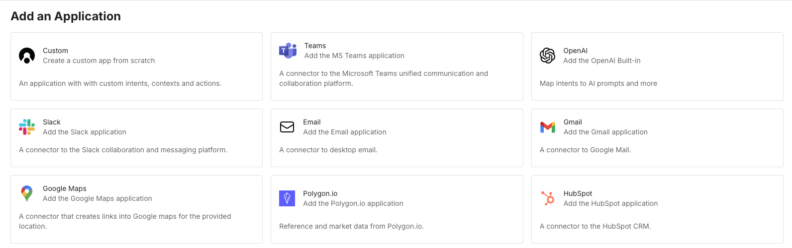 Application Types