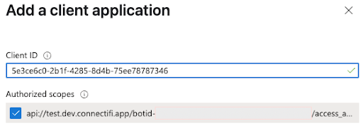 Add a Client Application