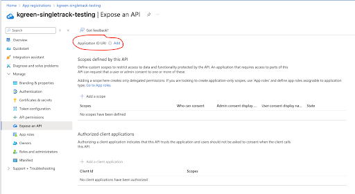 Expose an API