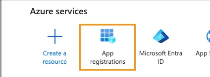 App Registrations in Azure Portal