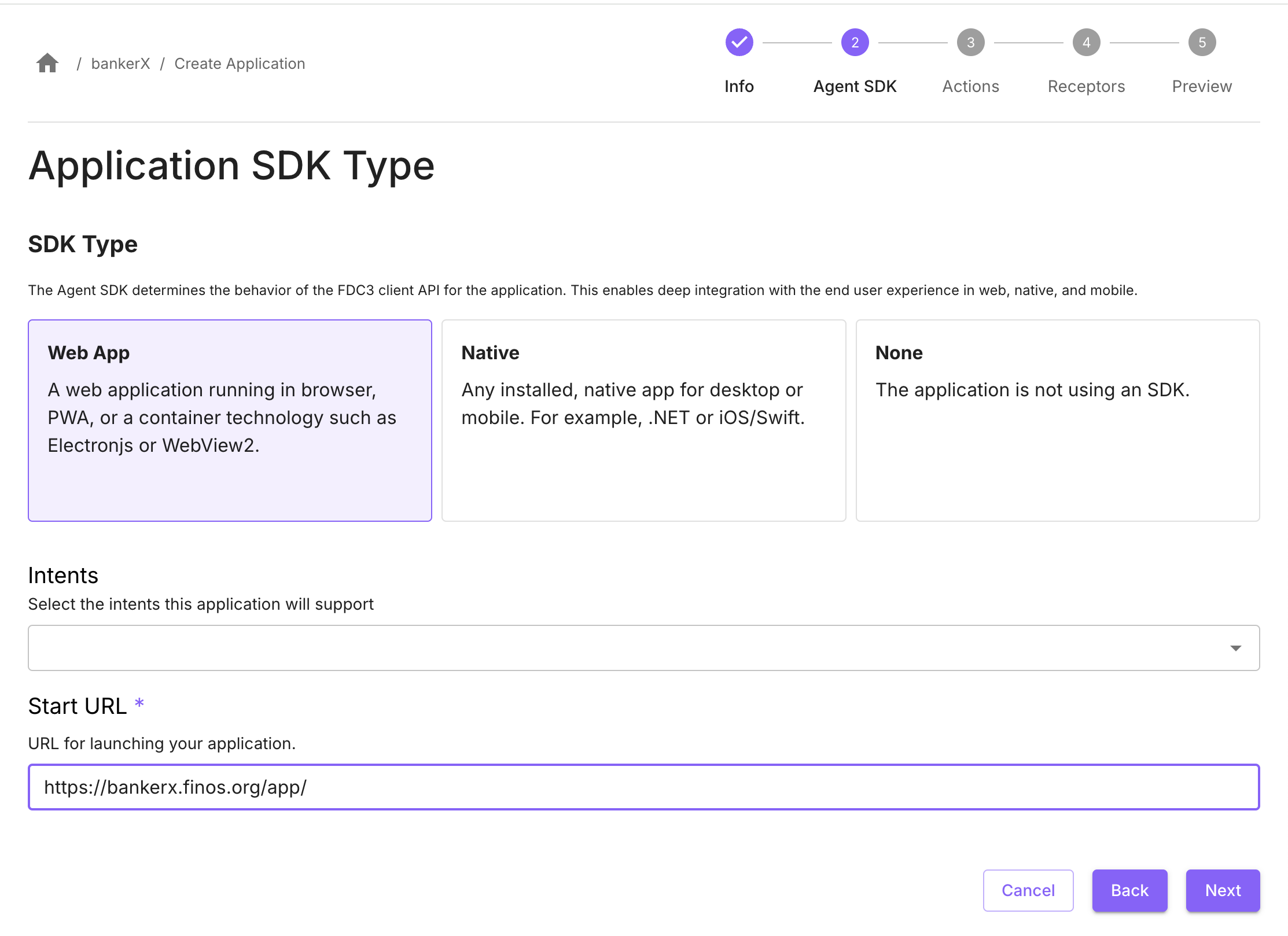 UI App Configuration